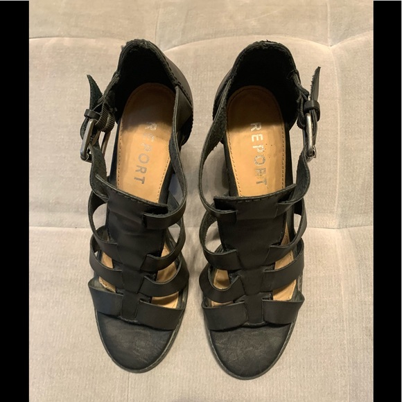 Report Rebecka Chunky Heels Buckle Black S - Picture 7 of 9